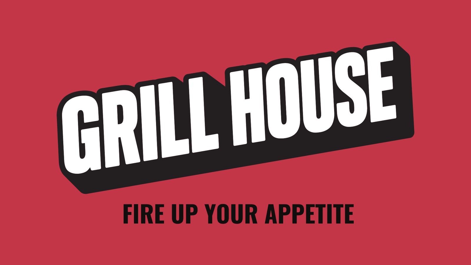 Grill House station sign, Food hall identity